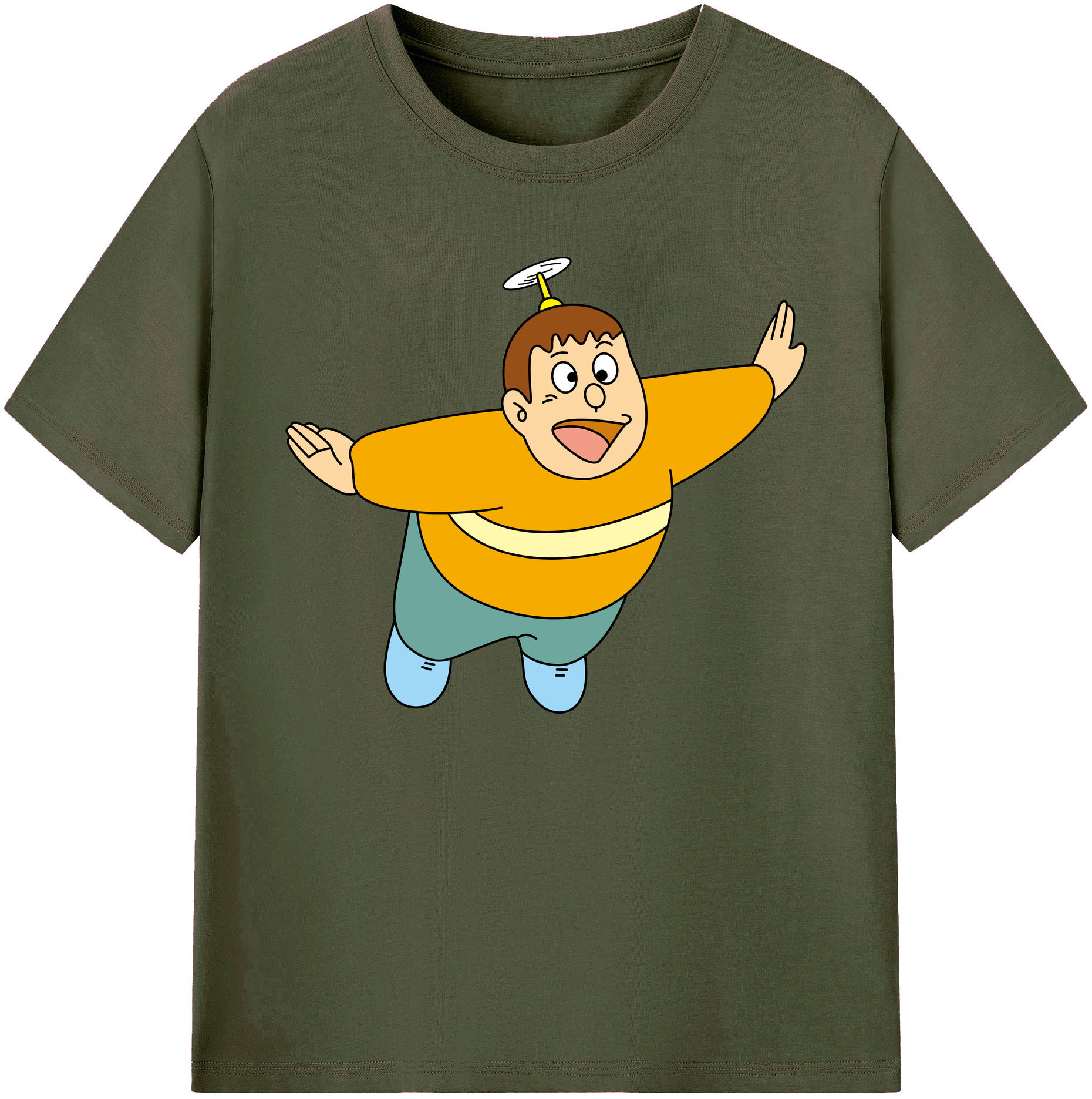 （画像用） ドラえもん 剛田武 Doraemon Gouta Takeshi 綿100％ メンズ半袖Tシャツ｜肌触りやわらか＆通気性
